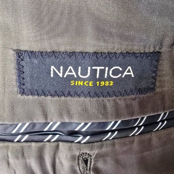 Nautica Charcoal Wool Sport Coat Jacket Blazer 40S - Picture 5 of 15